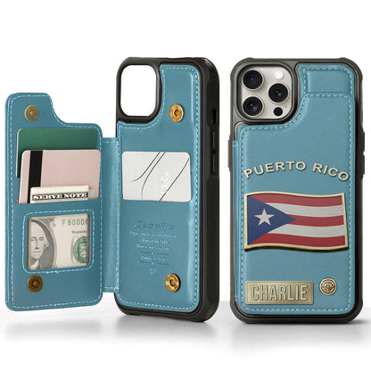 Proud Puerto Rico - Personalized Expats Wallet Phone Case
