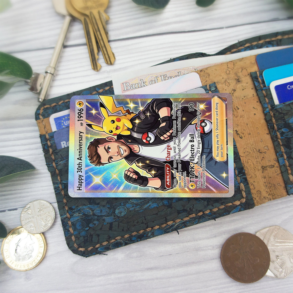 Custom Card For Monster Trainers - Personalized Monster Trainer Wallet Insert Card