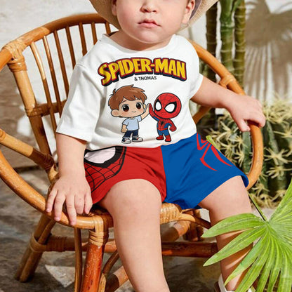 Custom From Any Photo - Personalized Spider-Verse Kid T-shirt & Shorts