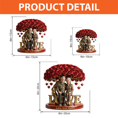 Old Coupe Gift - Personalized Couple Custom Shaped Acrylic Plaque