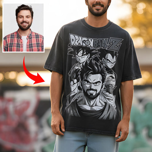 Custom From Any Photo - Personalized Seven Balls Wash T-Shirt