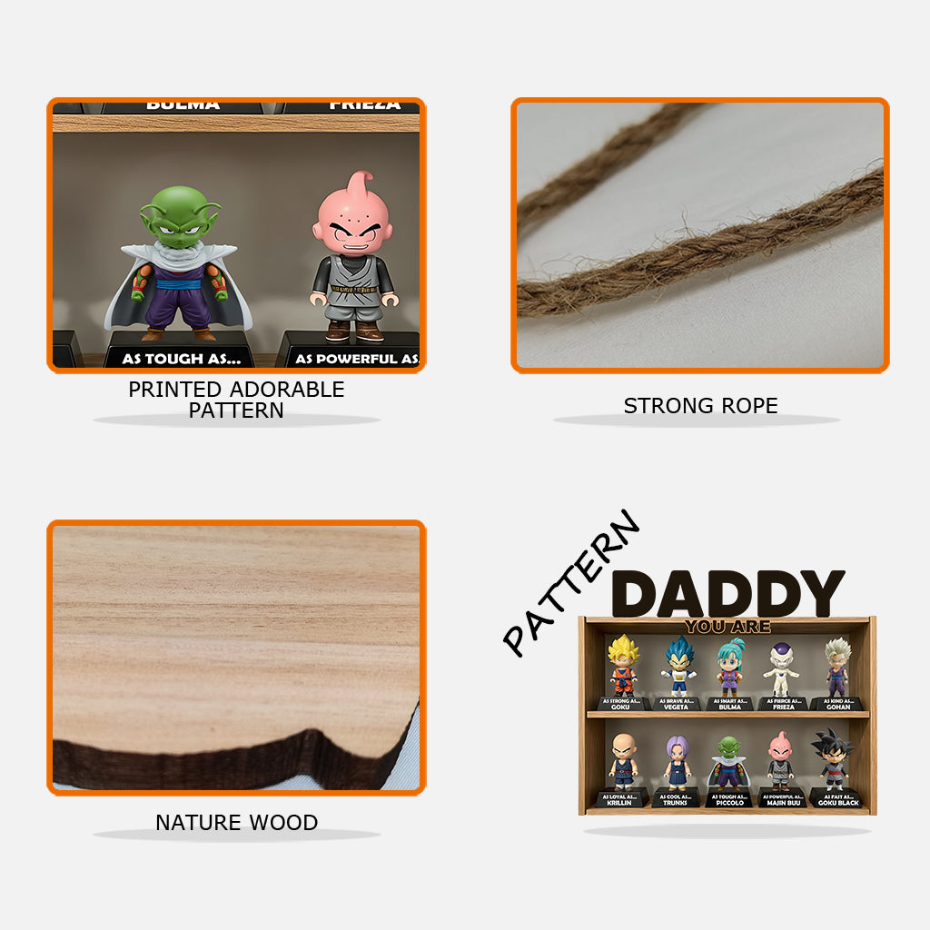 Best Dad Ever - Personalized Seven Balls Custom Shaped Wood Sign