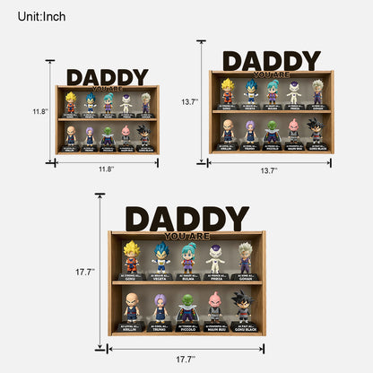 Best Dad Ever - Personalized Seven Balls Custom Shaped Wood Sign