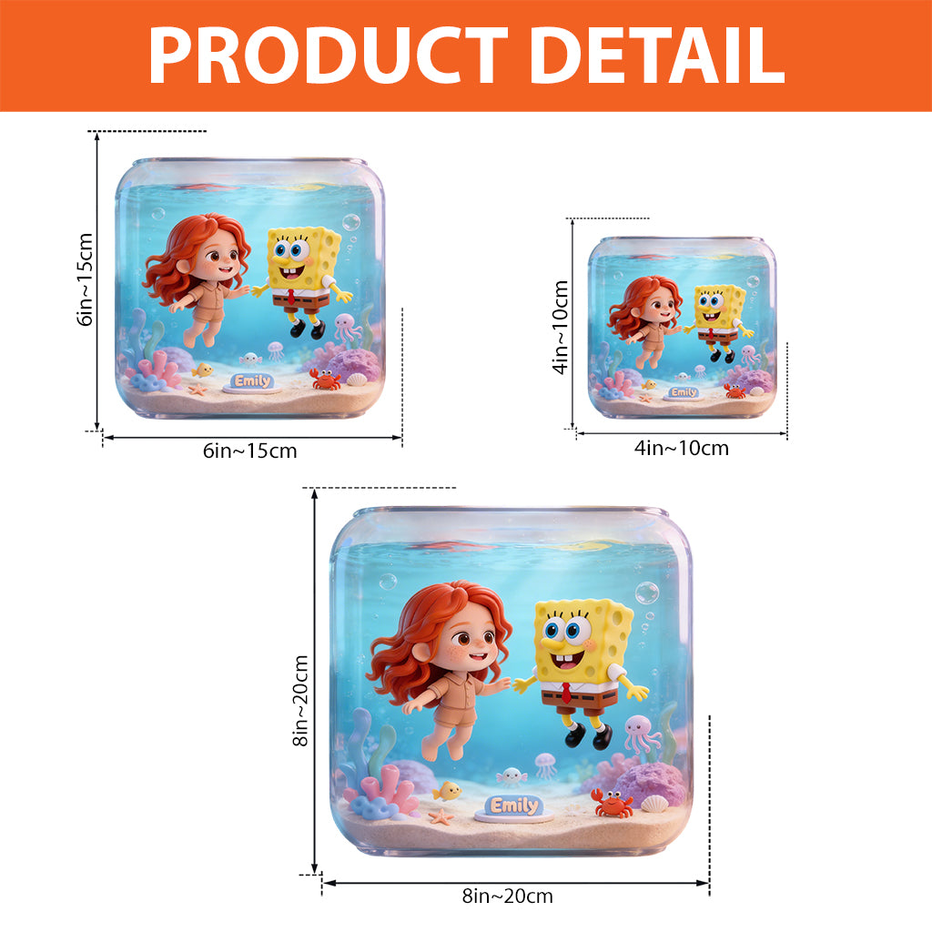 Custom From Photo - Personalized Yellow sponge Custom Shaped Acrylic Plaque