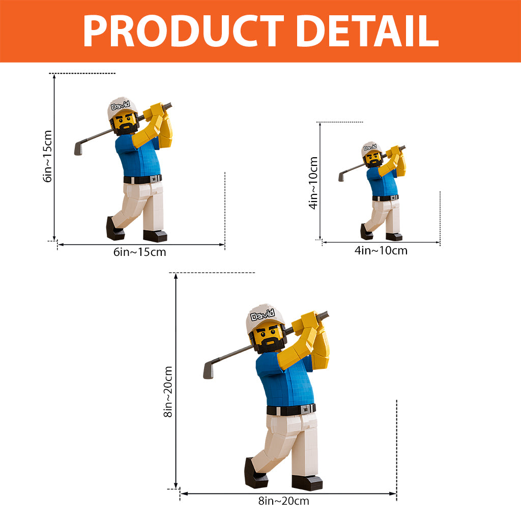 Gift For Golfer - Personalized Golf Custom Shaped Acrylic Plaque