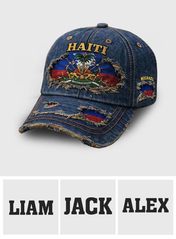 Haiti Coat Of Arms - Personalized Expats Classic Cap