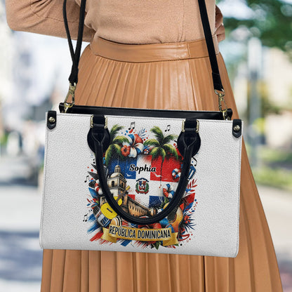 Dominicana Gift - Personalized Expats Leather Handbag