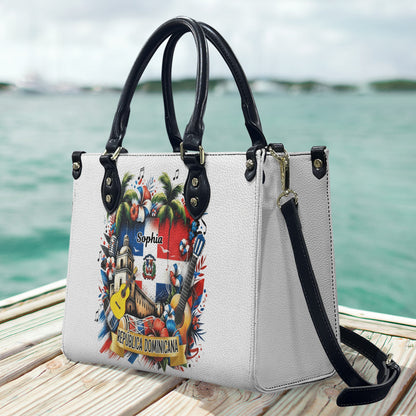Dominicana Gift - Personalized Expats Leather Handbag