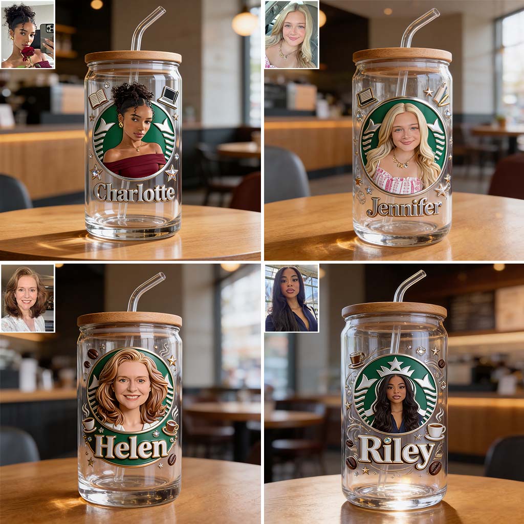 Love Coffee - Personalized Coffee Can Glass