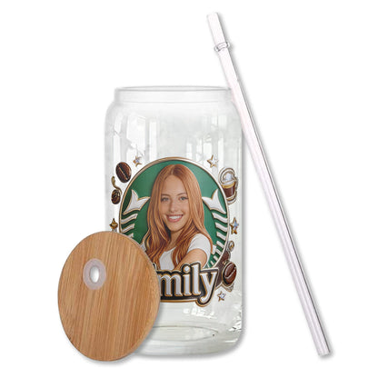 Love Coffee - Personalized Coffee Can Glass