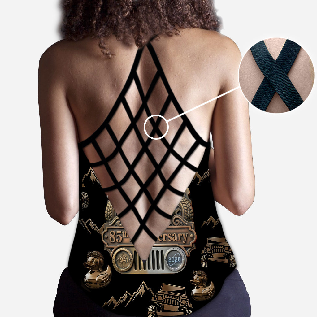 When It Gets Hot My Top Comes Off Anniversary - Personalized Car Cross Tank Top