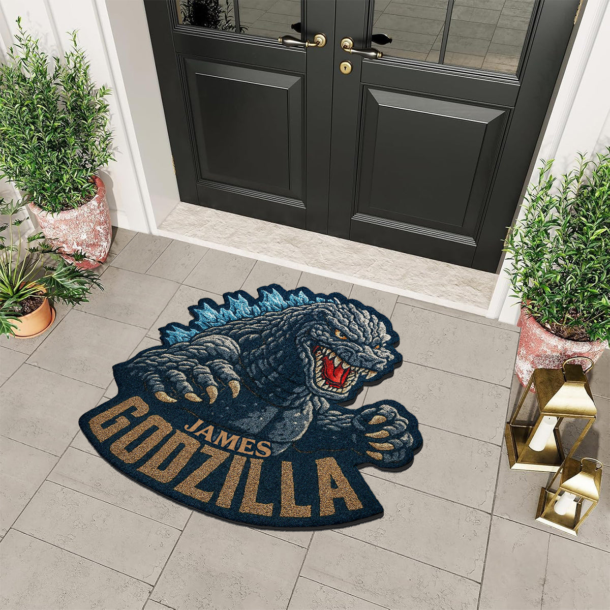Atomic Monster - Personalized Giant Monster Non-Slip Tufted Rug