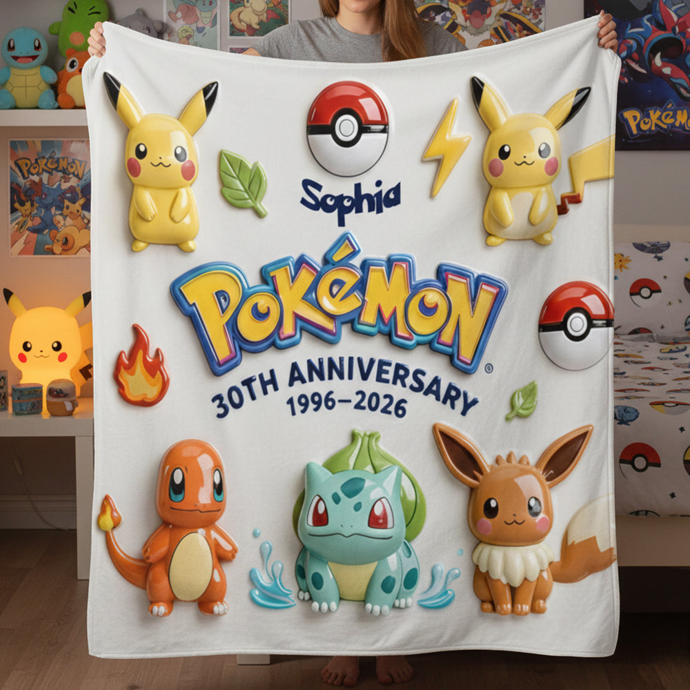 Monster Trainer 30th Anniversary - Personalized Monster Trainer Blanket