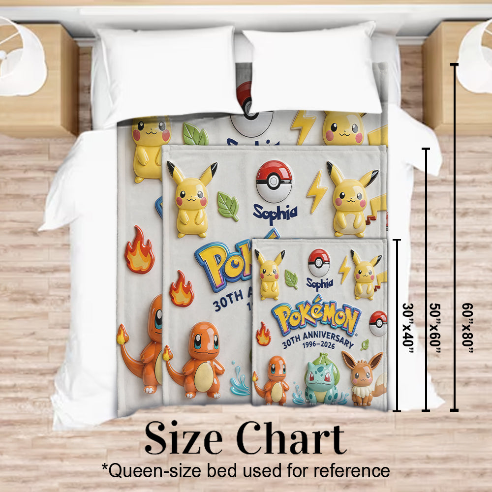 Monster Trainer 30th Anniversary - Personalized Monster Trainer Blanket