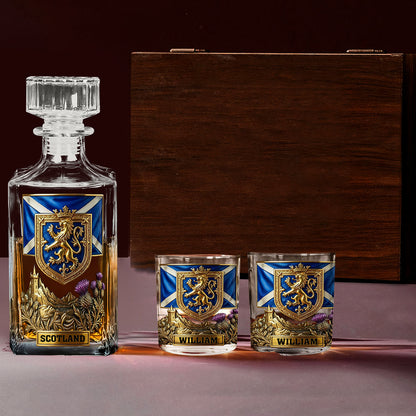 Proud Scotland - Personalize Expats Whiskey Decanter Set