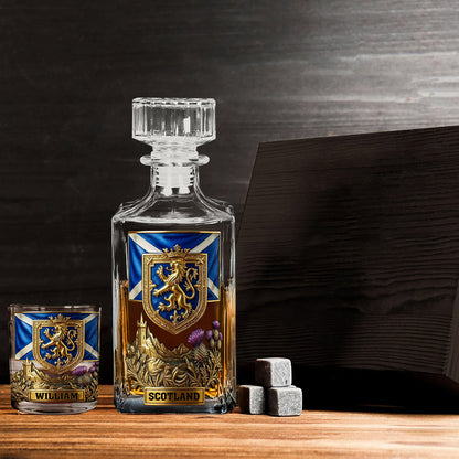 Proud Scotland - Personalize Expats Whiskey Decanter Set