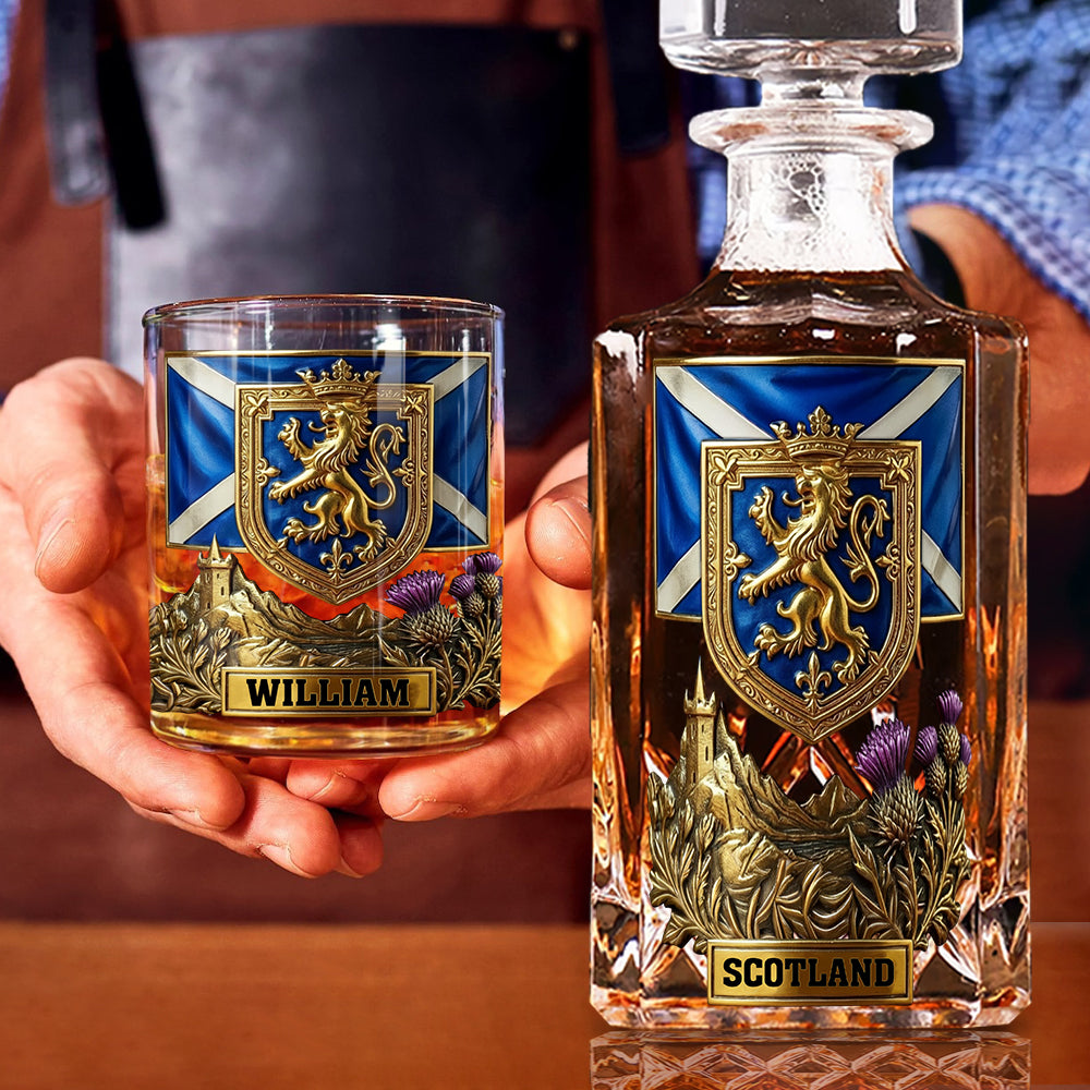 Proud Scotland - Personalize Expats Whiskey Decanter Set
