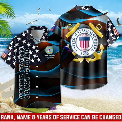 Strong Veteran - Personalized Veteran Hawaiian Shirt