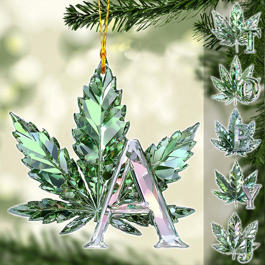 Stoned Alphabet - Personalized Weed Ornament