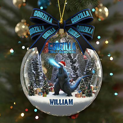 Merry Christmas The Monster - Personalized Giant Monster Ornament