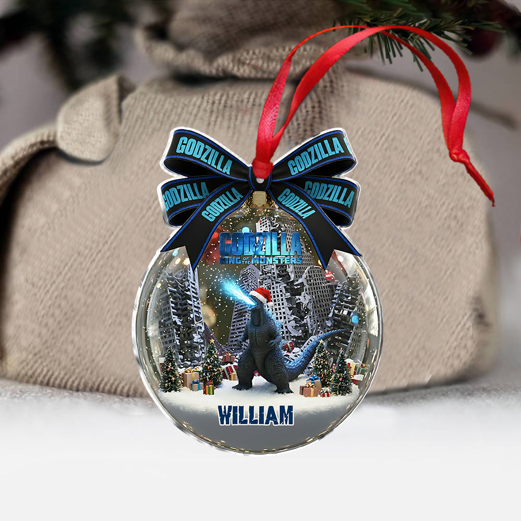 Merry Christmas The Monster - Personalized Giant Monster Ornament