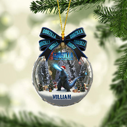 Merry Christmas The Monster - Personalized Giant Monster Ornament