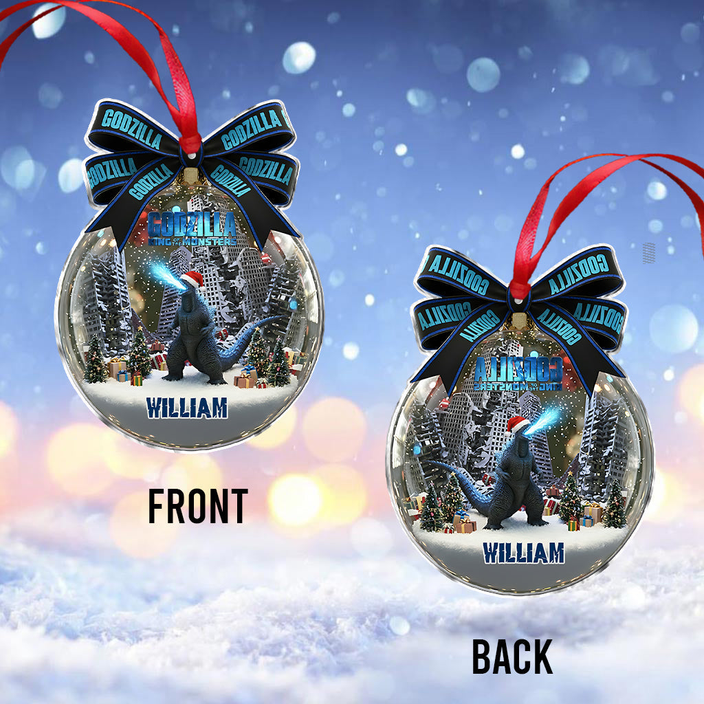 Merry Christmas The Monster - Personalized Giant Monster Ornament