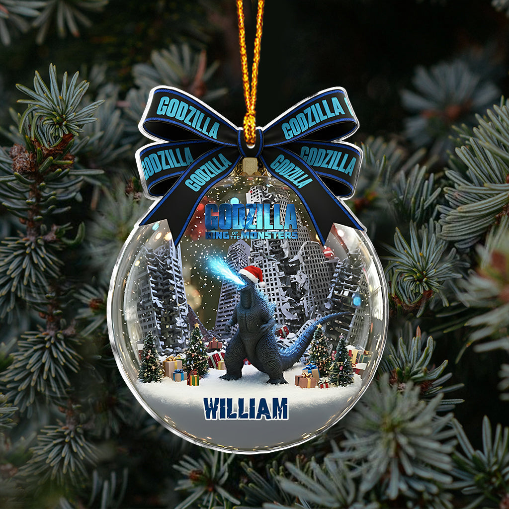 Merry Christmas The Monster - Personalized Giant Monster Ornament