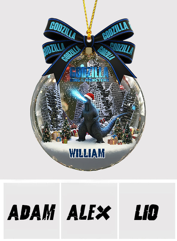 Merry Christmas The Monster - Personalized Giant Monster Ornament