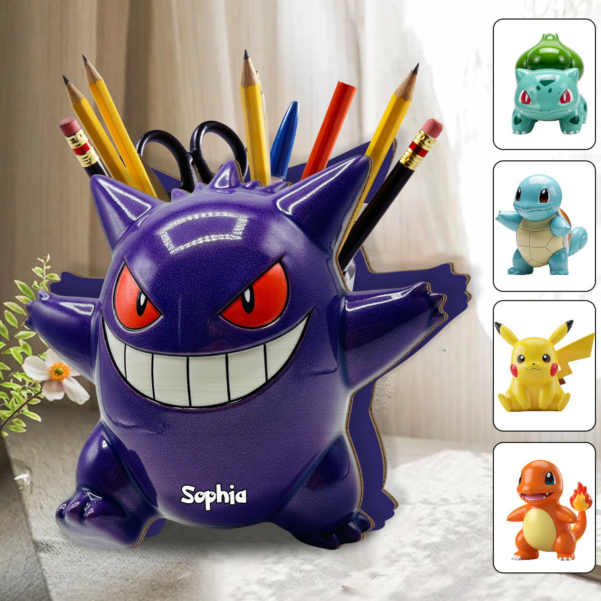 Training Creatures - Personalized Monster Trainer Wooden Pen Holder
