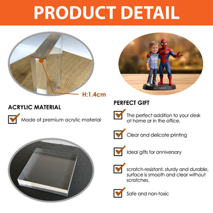 Spider Friend - Personalized Spider Custom Shaped Acrylic Plaque