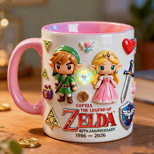 Golden Relic 40th Anniversary - Personalized The Hero's Legend Accent Mug
