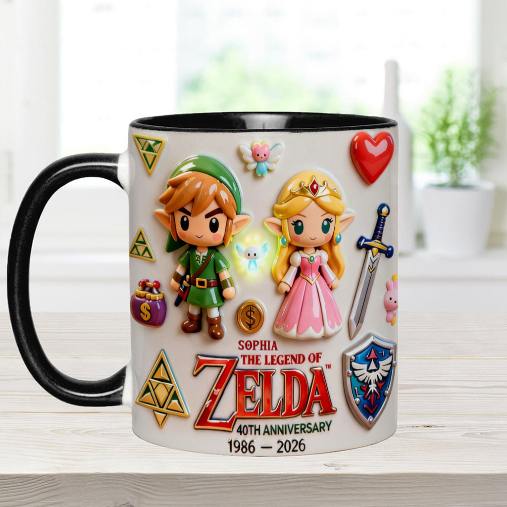 Golden Relic 40th Anniversary - Personalized The Hero's Legend Accent Mug