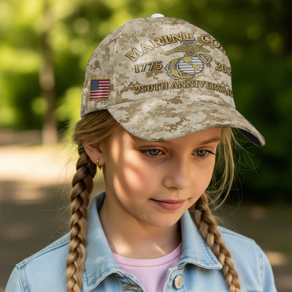 Marine Corps 250th Anniversary - Personalized Veteran Classic Cap