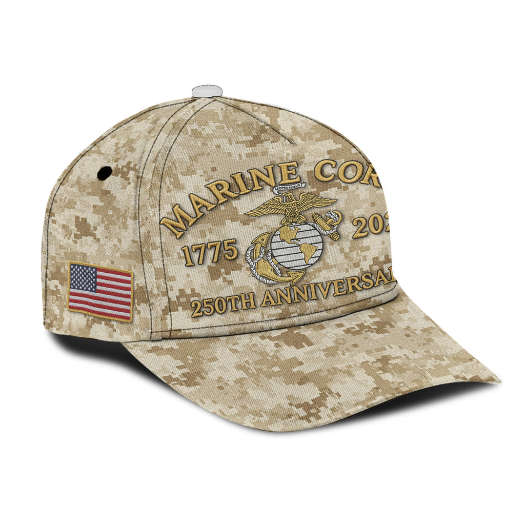 Marine Corps 250th Anniversary - Personalized Veteran Classic Cap
