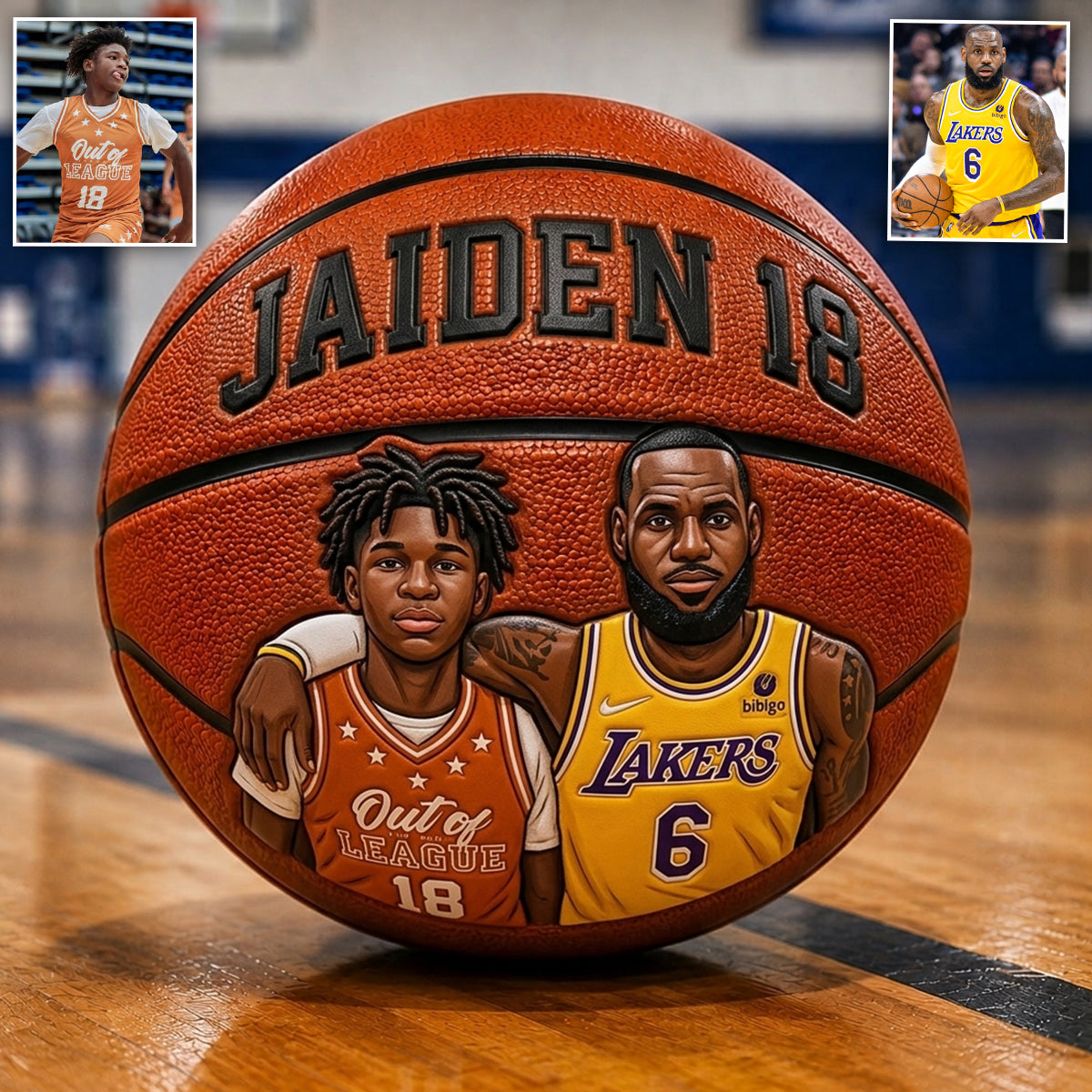Any Photo The Best Player - Personalized Basketball Multi-Sport Ball