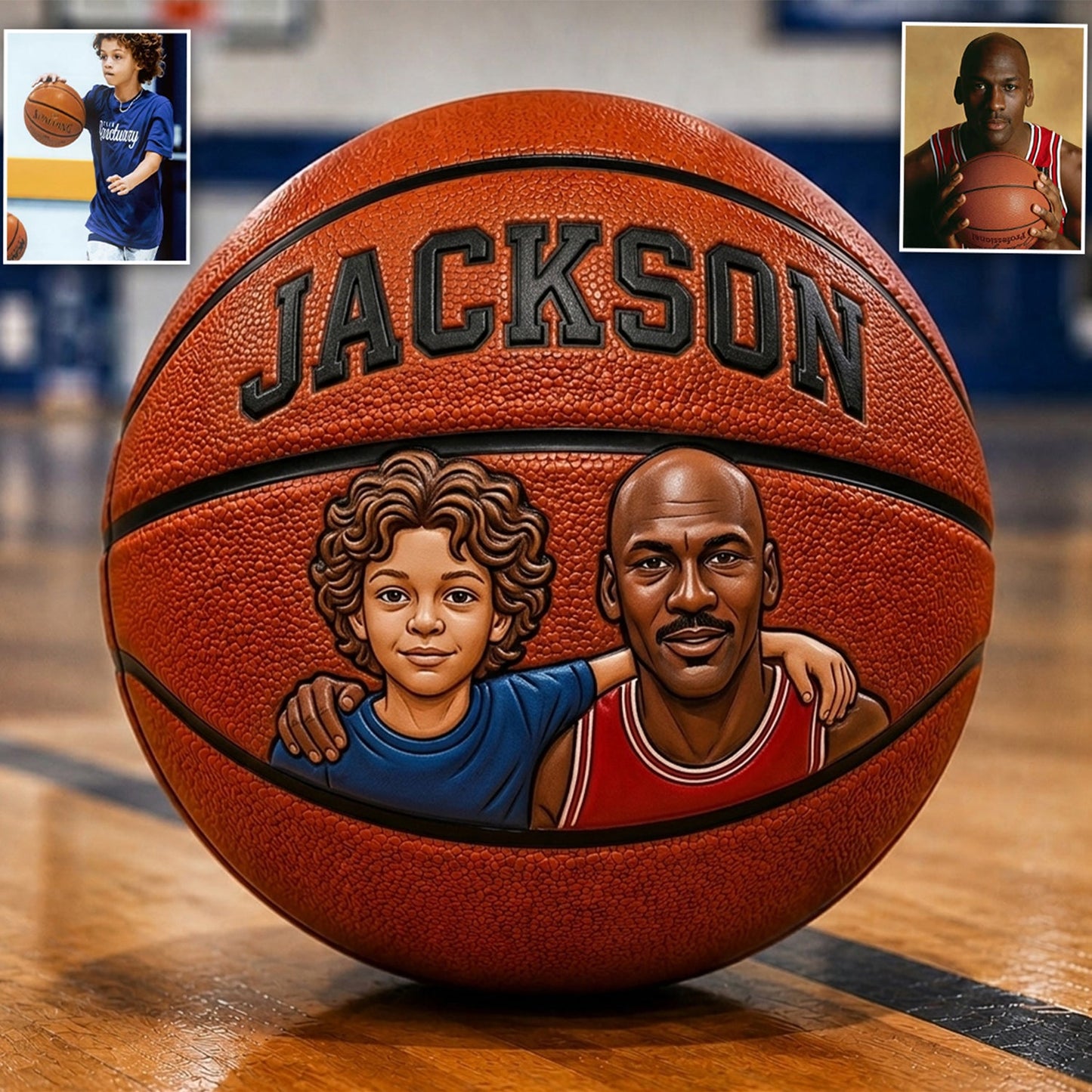 Any Photo The Best Player - Personalized Basketball Multi-Sport Ball