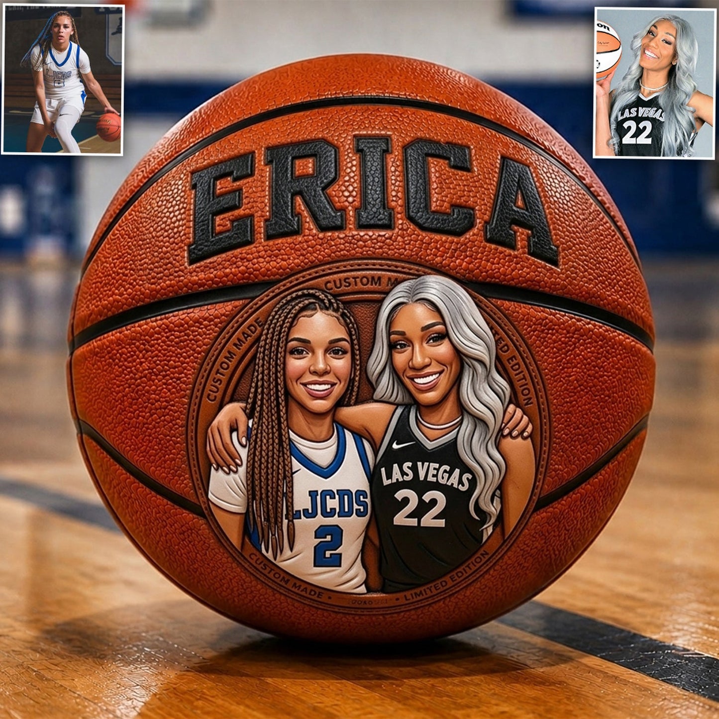 Any Photo The Best Player - Personalized Basketball Multi-Sport Ball