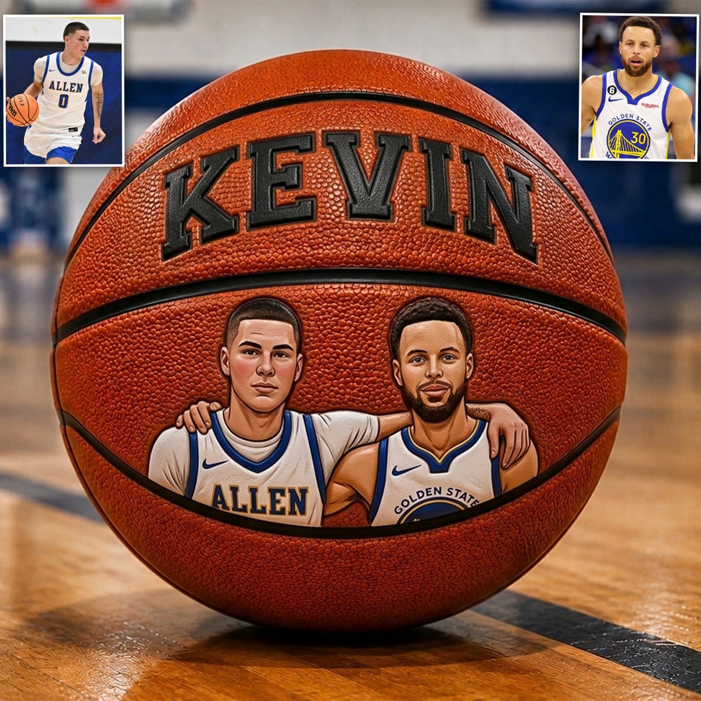 Any Photo The Best Player - Personalized Basketball Multi-Sport Ball