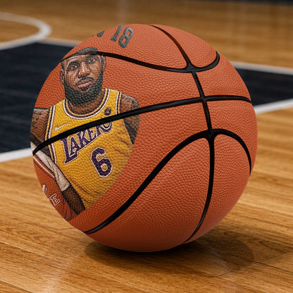 Any Photo The Best Player - Personalized Basketball Multi-Sport Ball