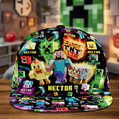 Fun Block World - Personalized Block World Snapback