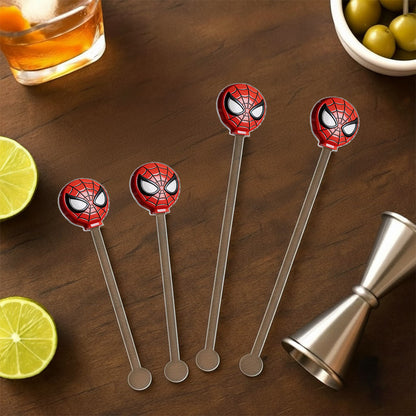 Fans Gift - Personalized Spider-Verse Set Accent Mug with Acrylic Stirrers