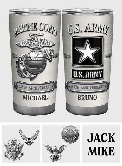 Proud Veteran - Personalized Veteran Tumbler