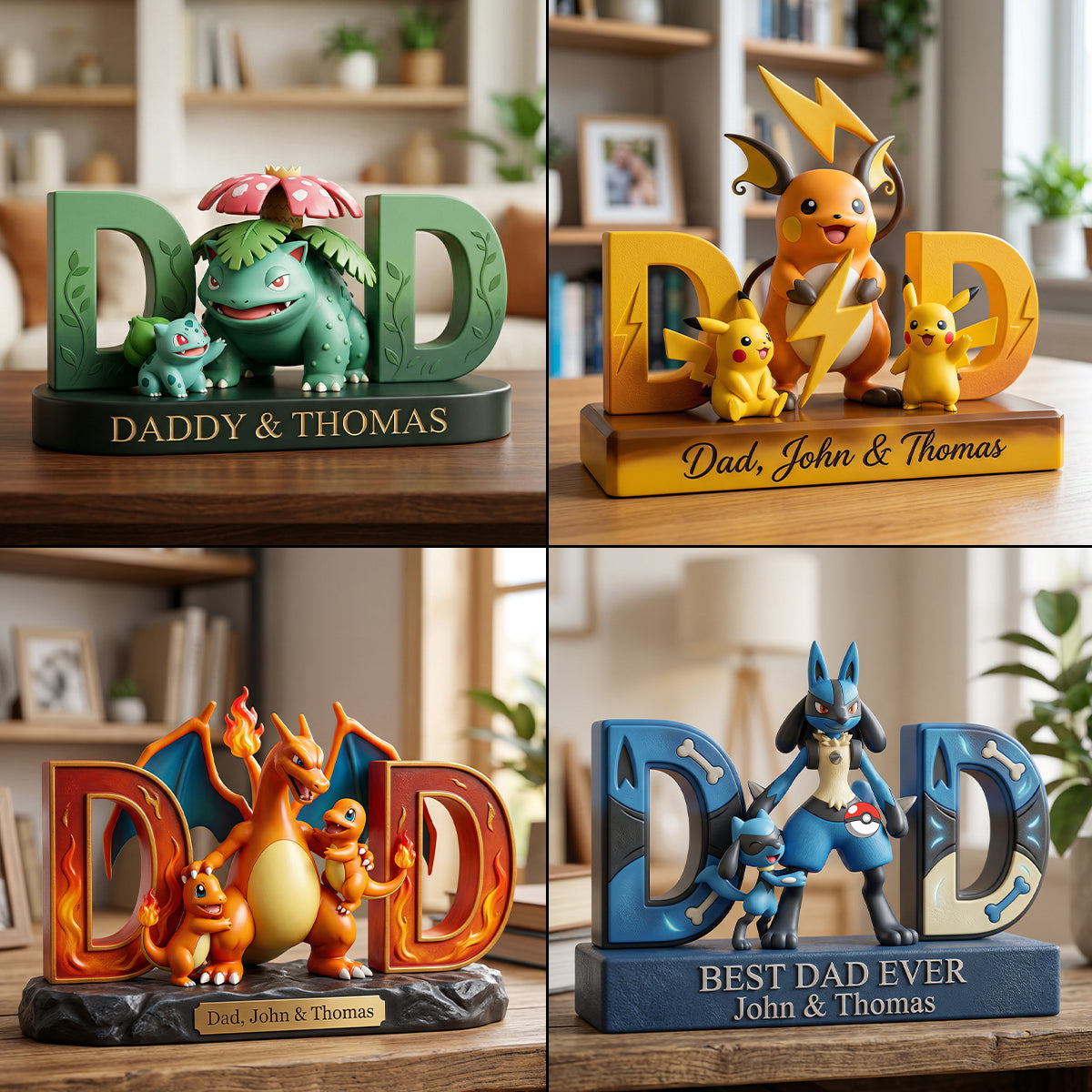Choose Your Fighter, Father's Day Gift - Personalized Monster Trainer Custom Shaped Acrylic Plaque