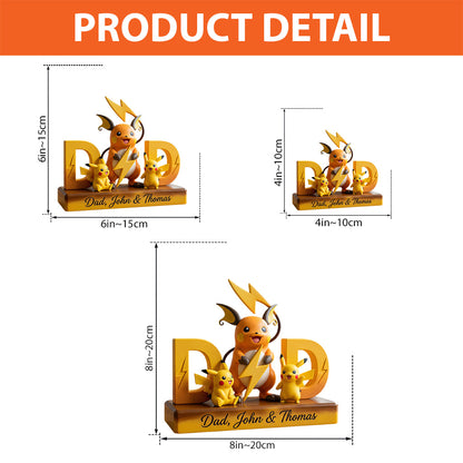 Choose Your Fighter, Father's Day Gift - Personalized Monster Trainer Custom Shaped Acrylic Plaque