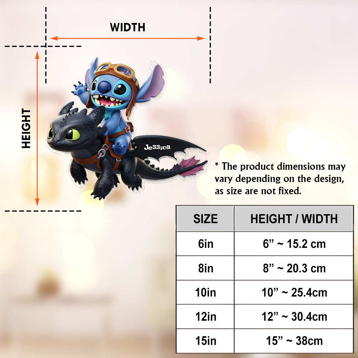 Two Little Monsters - Personalized Ohana Window Hanging Suncatcher Ornament