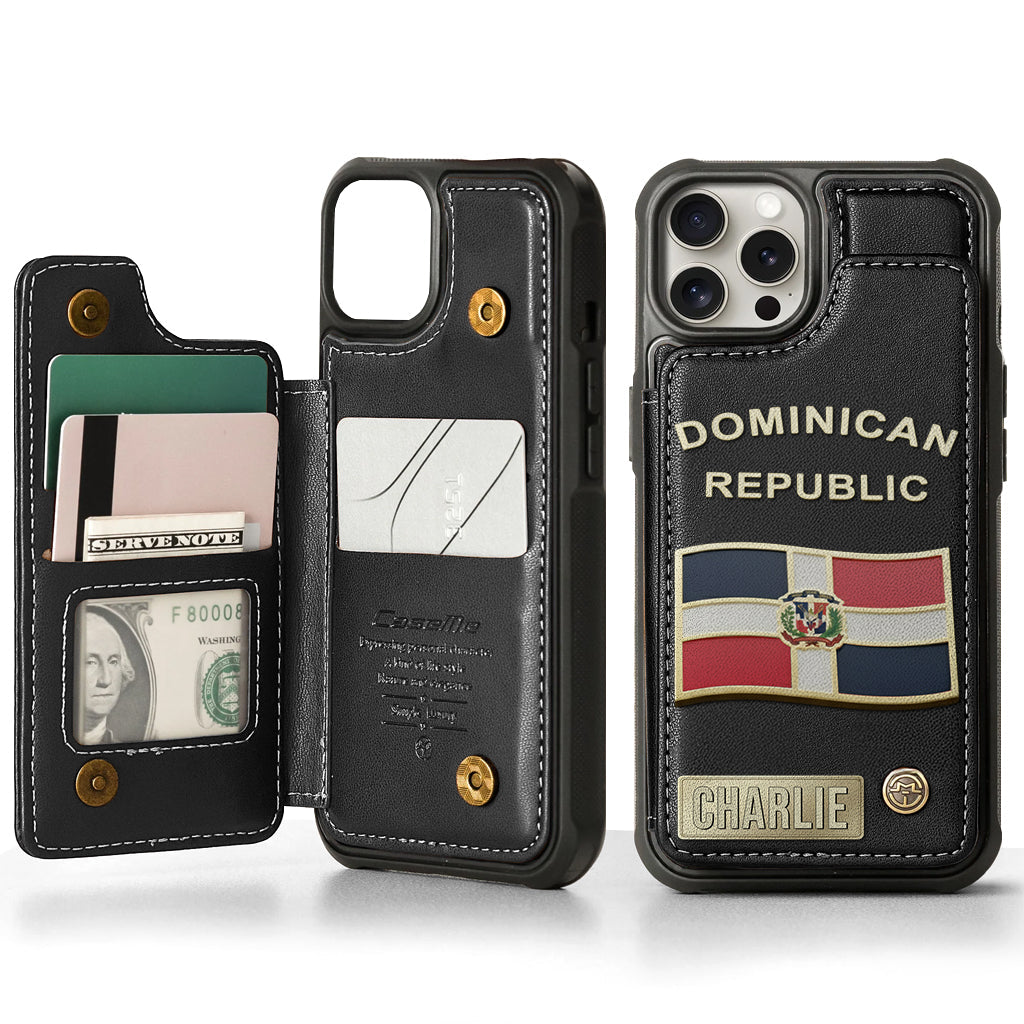 Proud Dominican - Personalized Expats Wallet Phone Case