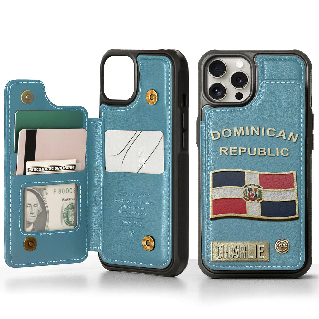 Proud Dominican - Personalized Expats Wallet Phone Case