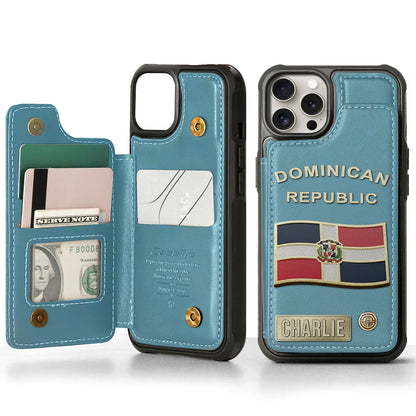Proud Dominican - Personalized Expats Wallet Phone Case
