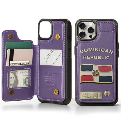 Proud Dominican - Personalized Expats Wallet Phone Case